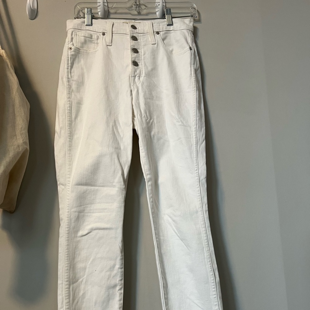 White Madewell 9” High Rise Jeans
